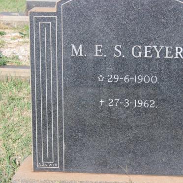 GEYER M.E.S. 1900-1962
