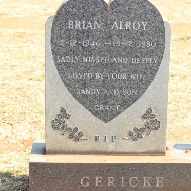 GERICKE Brian Alroy 1946-1980