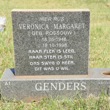GENDERS Veronica Margaret nee ROSSOUW 1948-1998