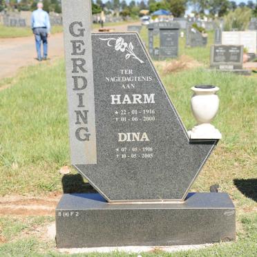 GERDING Harm 1916-2000 &amp; Dina 1916-2005