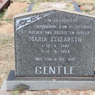 GENTLE Maria Elizabeth 1942-1977