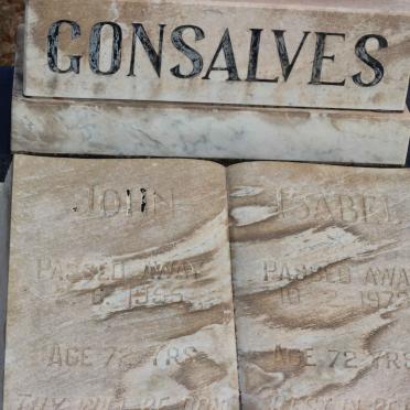 GONSALVES John -1955 &amp; Isabel -1973