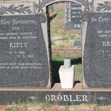 GROBLER Hansie 1880-1971 &amp; Kitty 1885-1962