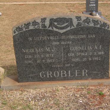GROBLER Nicolaas M.J. 1872-1957 &amp; Cornelia A.F. STOLZ 1881-1962