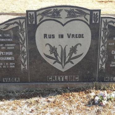 GREYLING Petrus Johannes 1904-1968 &amp; Cornelia Maria 1901-1977