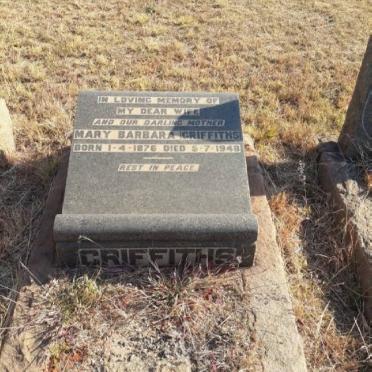 GRIFFITHS Mary Barbara 1876-1948