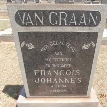 GRAAN Francois Johannes, van 1914-1974