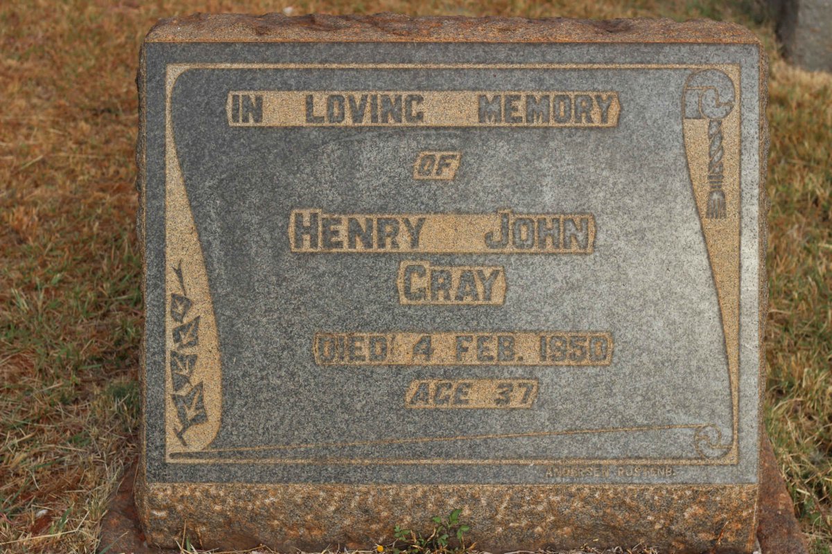 GRAY Henry John -1950