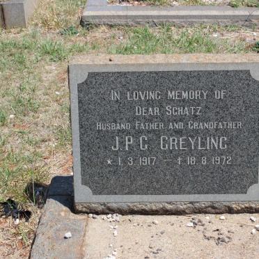 GREYLING J.P.G. 1917-1972