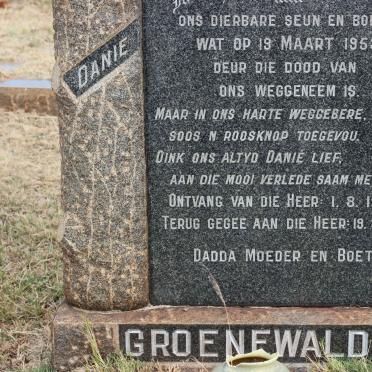 GROENEWALD Danie 1940-1953