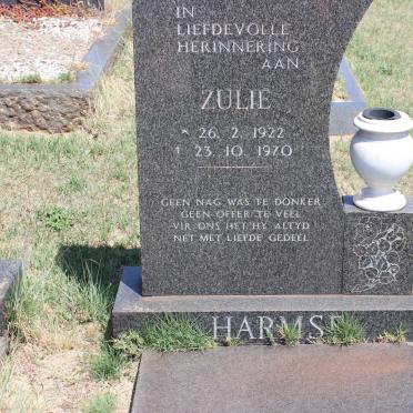 HARMSE Zulie 1922-1970