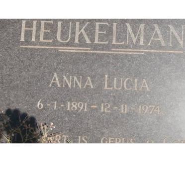 HEUKELMAN Anna Lucia 1891-1974