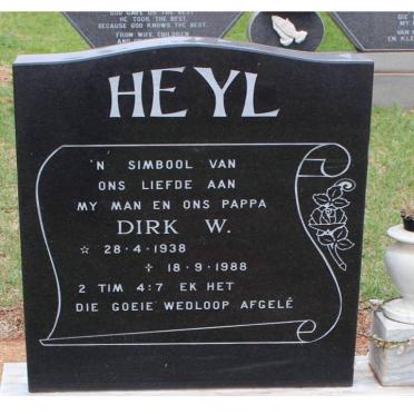 HEYL Dirk W. 1938-1988