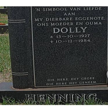 HENNING Dolly 1927-1984