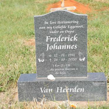 HEERDEN Frederick Johannes, van 1931-2020