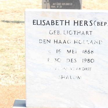 HERS Elisabeth nee LIGTHART 1888-1980