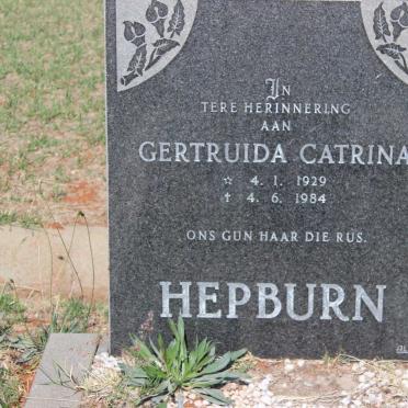 HEPBURN Gertruida Catrina 1929-1984