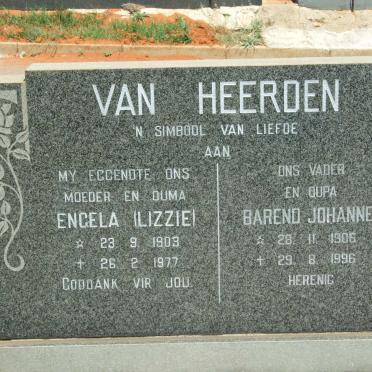 HEERDEN Barend Johannes, van 1906-1996 &amp; Engela 1903-1977