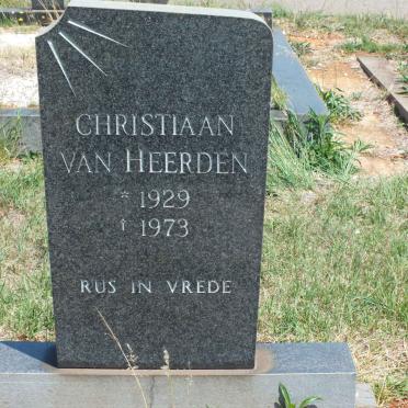 HEERDEN Christiaan, van 1929-1973