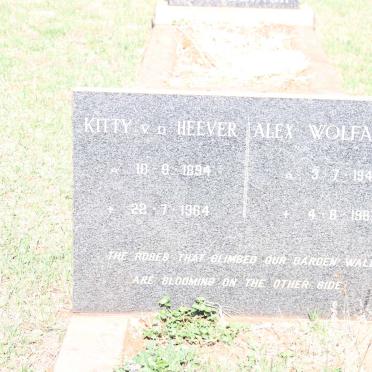 HEEVER Kitty, v.d. 1894-1964 :: WOLFAARDT Alex 1945-1987