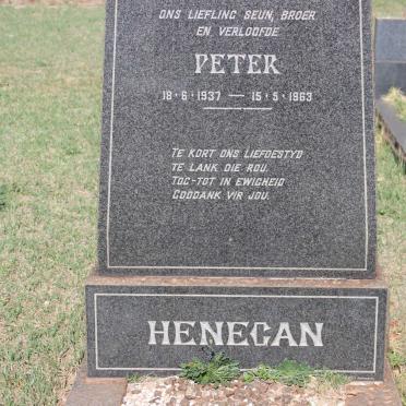 HENEGAN Peter 1937-1963