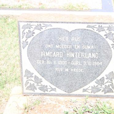 HINTERLANG Irmgard 1906-1964