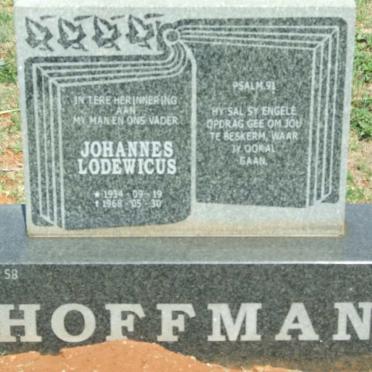 HOFFMAN Johannes Lodewicus 1934-1968