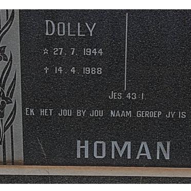 HOMAN Dolly 1944-1988
