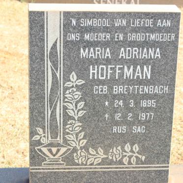 HOFFMAN Maria Adriana nee BREYTENBACH 1895-1977