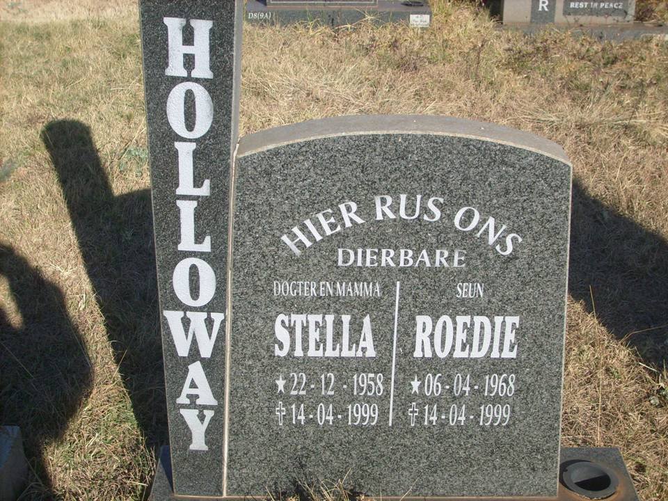 HOLLOWAY Stella 1958-1999 :: HOLLOWAY Roedie 1968-1999