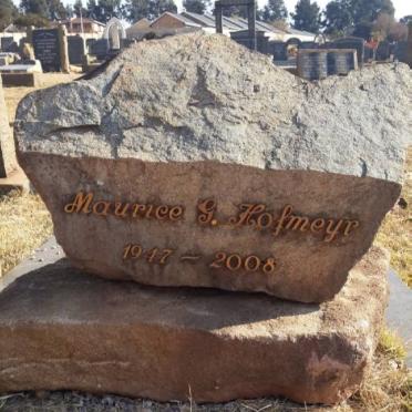HOFMEYR Maurice G. 1947-2008