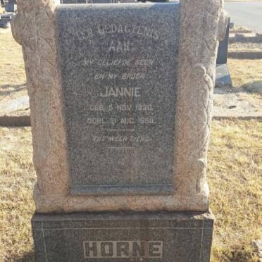 HORNE Jannie 1930-1950