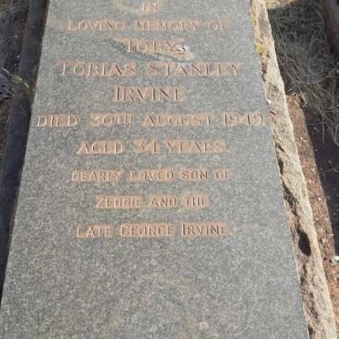 IRVINE Tobias Stanley -1949