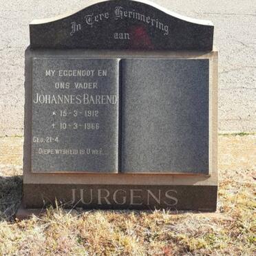 JURGENS Johannes Barend 1912-1966
