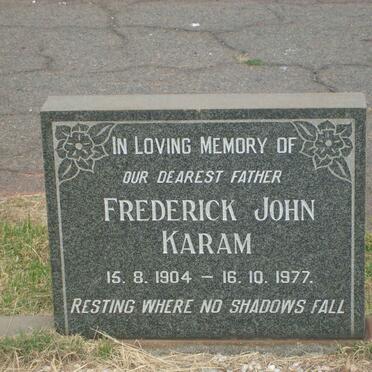 KARAM Frederick John 1904-1977