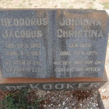 KOOKER Theodorus Jacobus, de 1883-1967 &amp; Johanna Christina 1896-1979
