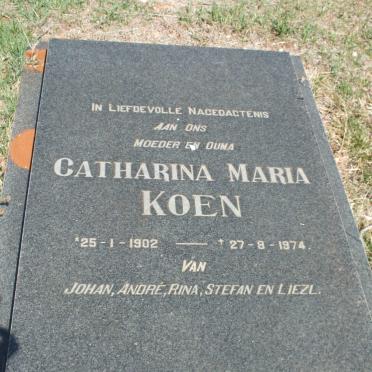 KOEN Catharina Maria 1902-1974
