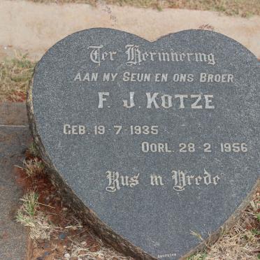 KOTZE Frederick Johannes 1935-1956