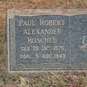 KOSCHEL Paul Robert Alexander 1875-1949