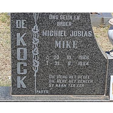 KOCK Michiel Josias, de 1966-1984
