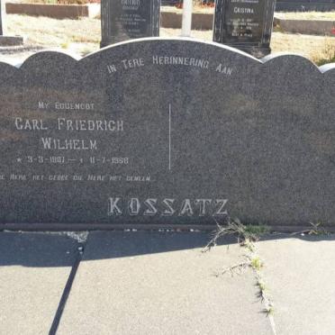 KOSSATZ Carl Friedrich Wilhelm 1907-1968