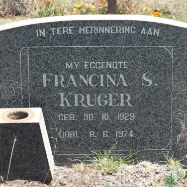 KRUGER Francina S. 1929-1974