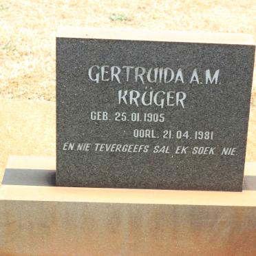 KRÜGER Gertruida A.M. 1905-1981