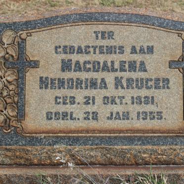 KRUGER Magdalena Hendrina 1881-1955