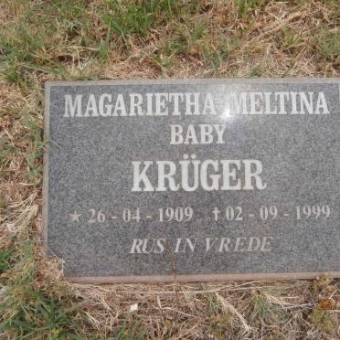 KRÜGER Magarietha Meltina 1909-1999