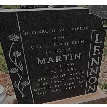 LENNON Martin 1965-1987
