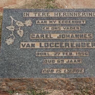 LOGGERENBERG Carel Johannes, van -1956