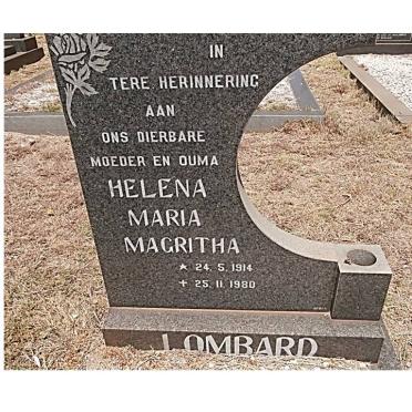 LOMBARD Helena Maria Magritha 1914-1980