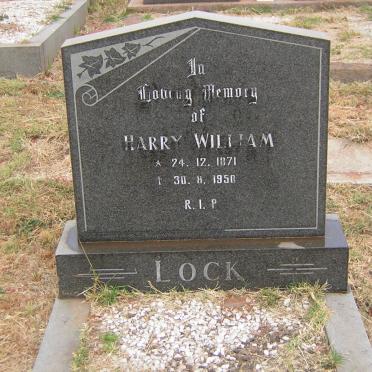 LOCK Harry William 1871-1950