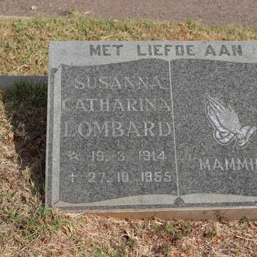 LOMBARD Susanna Catharina 1914-1955